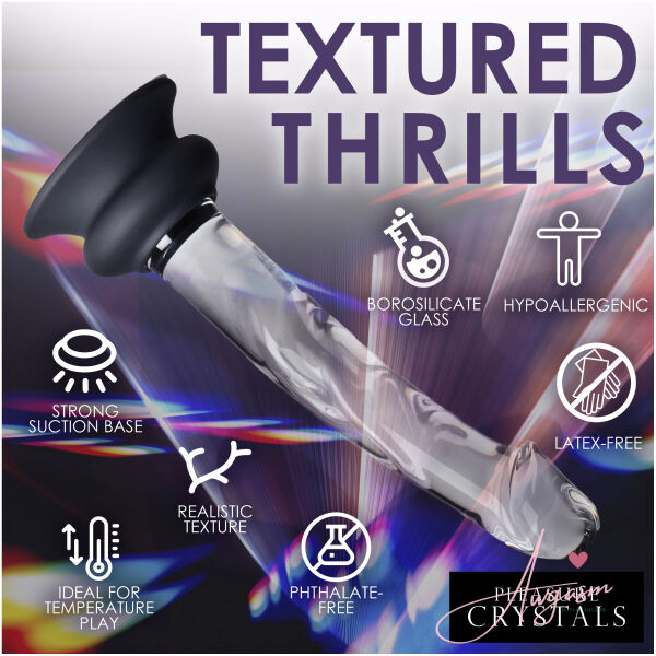 Glass Dildo with Silicone Base - 7 Inch - Image 5