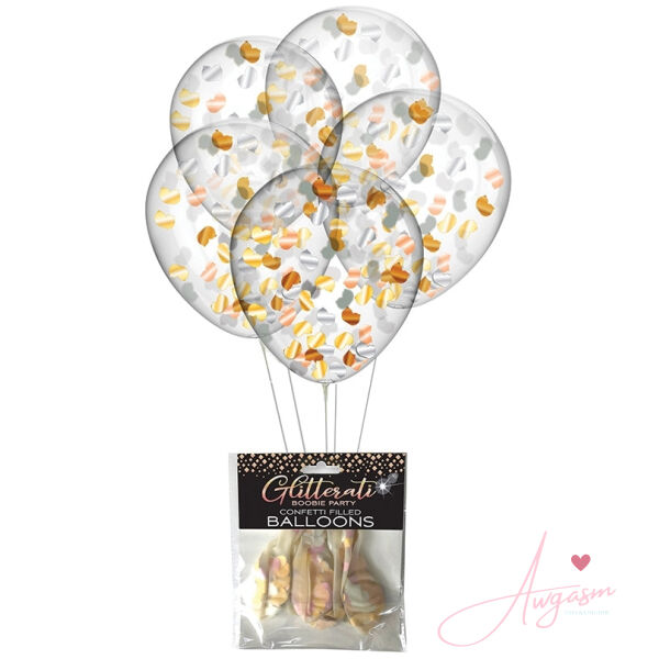 Glitterati Boobie Confetti Balloons - Image 2