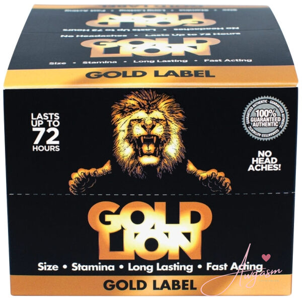 Gold Lion Liquid Shot Display of 12 - Image 2