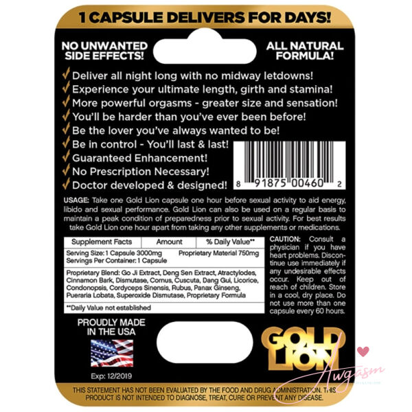 Gold Lion Single Pack - Image 2