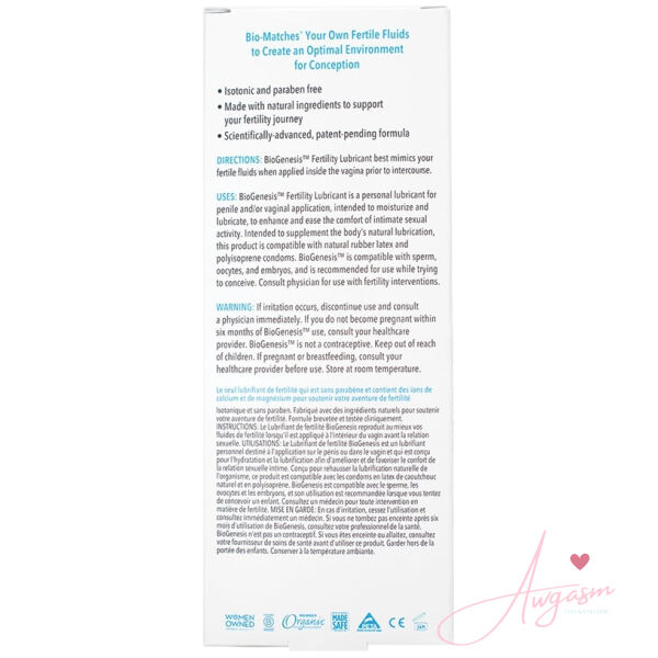 Good Clean Love BioGenesis Fertility Lubricant 2oz - Image 2