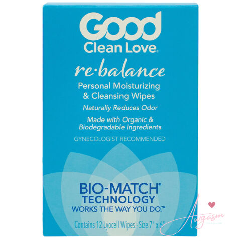 Good Clean Love Rebalance Wipes 12-Count Box
