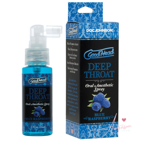 GoodHead Deep Throat Spray-Blue Raspberry