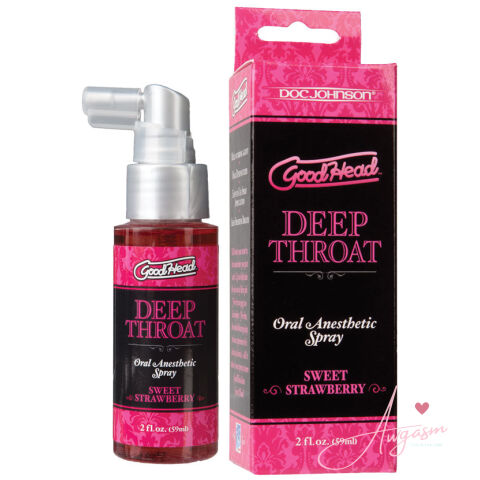 GoodHead Deep Throat Spray-Sweet Strawberry 2oz