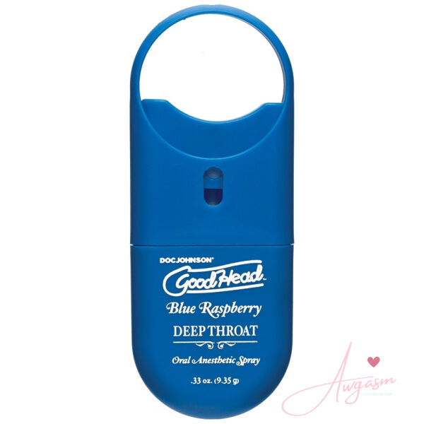 GoodHead Deep Throat Spray To-Go-Blue Raspberry 0.33oz - Image 2