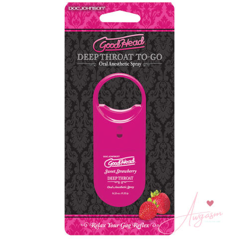 GoodHead Deep Throat Spray To Go-Strawberry .33oz