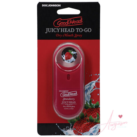 GoodHead Juicy Head Dry Mouth Spray To Go-Strawberry 0.30oz
