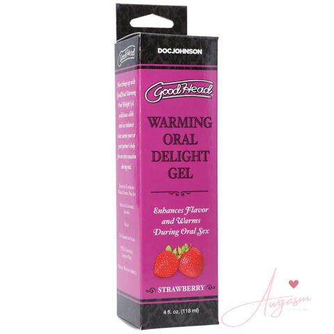 GoodHead Warming Head Oral Delight Gel-Strawberry 4oz