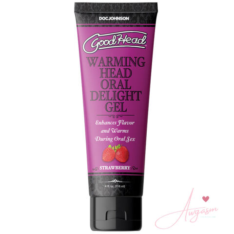 GoodHead Warming Head Oral Delight Gel-Strawberry 4oz Bulk