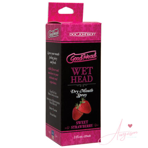 GoodHead Wet Head Dry Mouth Spray-Strawberry 2oz