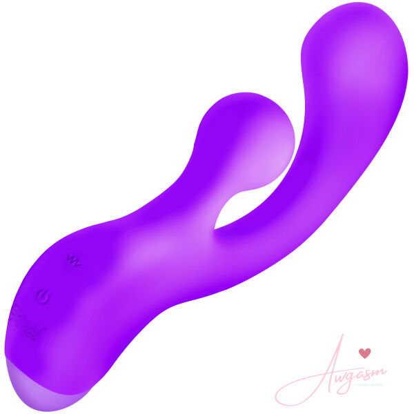 Gyro Rabbit Silicone Vibrator - Purple - Image 5