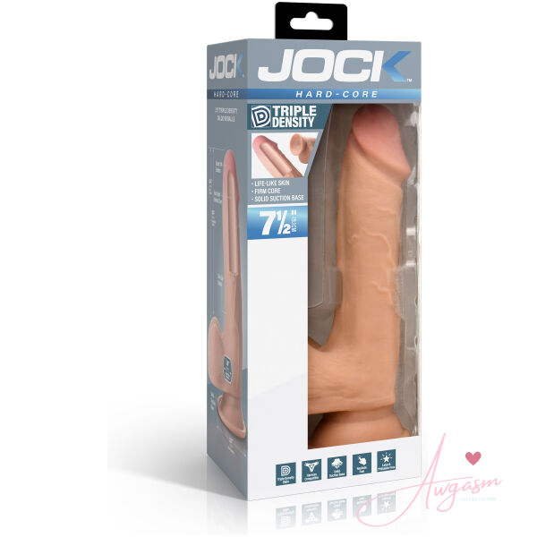 Hard-Core 7.5" Triple Density Dildo with Balls - Image 6