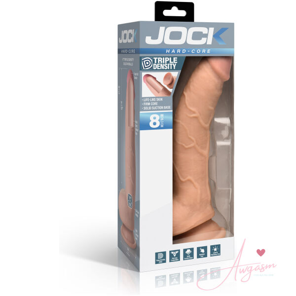 Hard-Core 8" Triple Density Dildo with Balls - Image 6