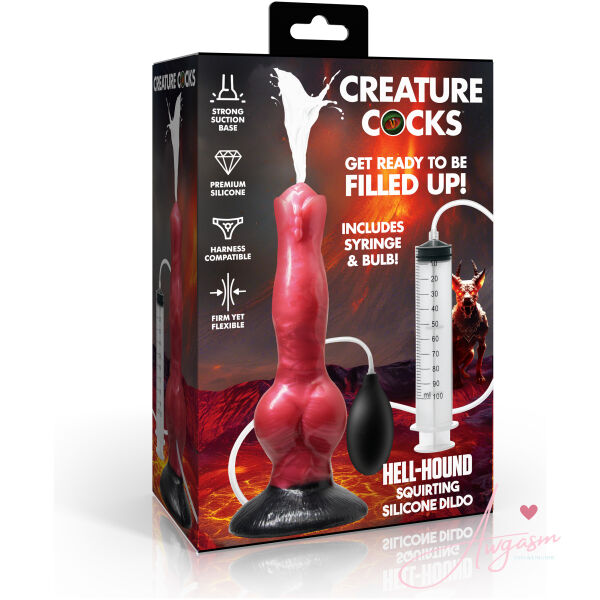 Hell Hound Squirting Silicone Dildo - Image 6