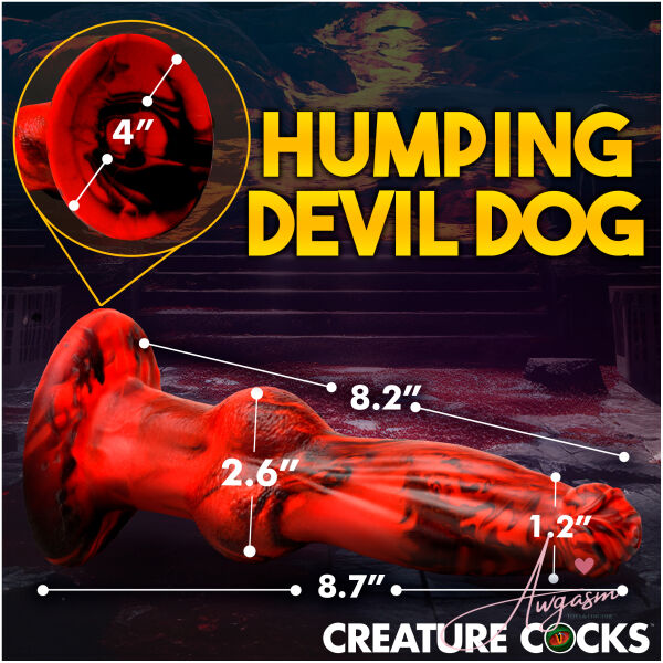 Hell Wolf Thrusting and Vibrating Silicone Dildo - Image 4