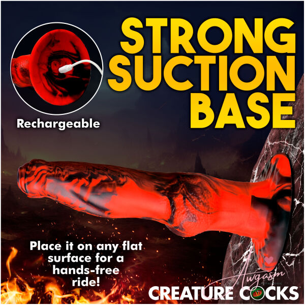 Hell Wolf Thrusting and Vibrating Silicone Dildo - Image 7