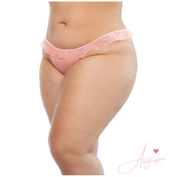 Hello Sexy The Juliet Babydoll and Panty Set Curvy-Cherry 2X/3X-Hanging - Image 5