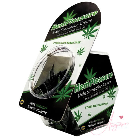 HemPleasure for Men Stimulation Cream Foil Display of 50