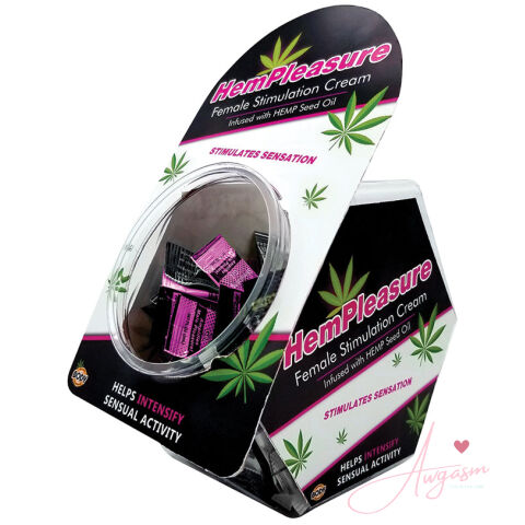 HemPleasure for Women Stimulation Cream Foil Display of 50