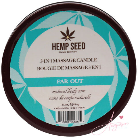 Hemp Seed 3-in-1 Massage Candle-Far Out 6oz