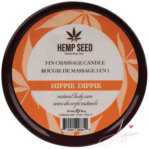 Hemp Seed 3-in-1 Massage Candle-Hippie Dippie 6oz