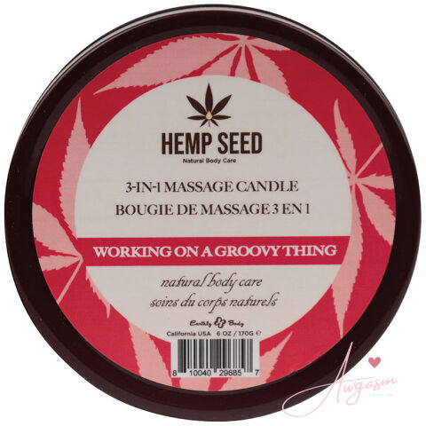 Hemp Seed 3-in-1 Massage Candle-Working On A Groovy Thing 6oz