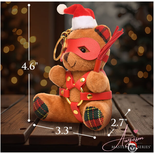 Holiday Bondage Bear Keychain - Brown - Image 4