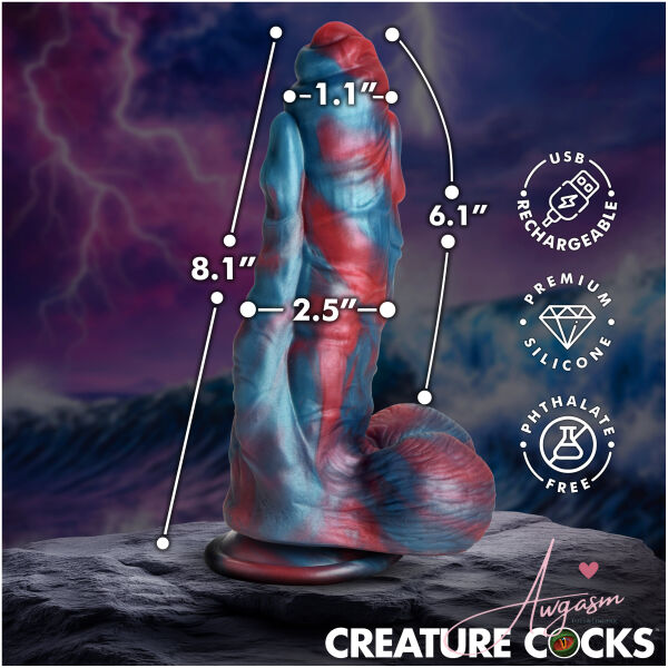 Hydra X Vibrating Silicone Dildo - Image 4