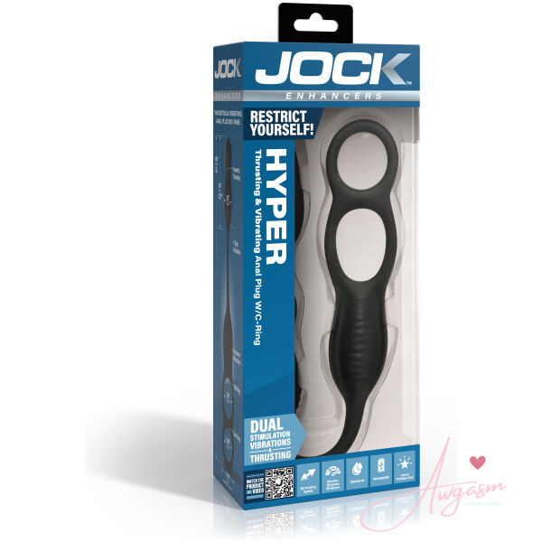 Hyper Thrusting and Vibrating Anal Plug with C-Ring - Image 6