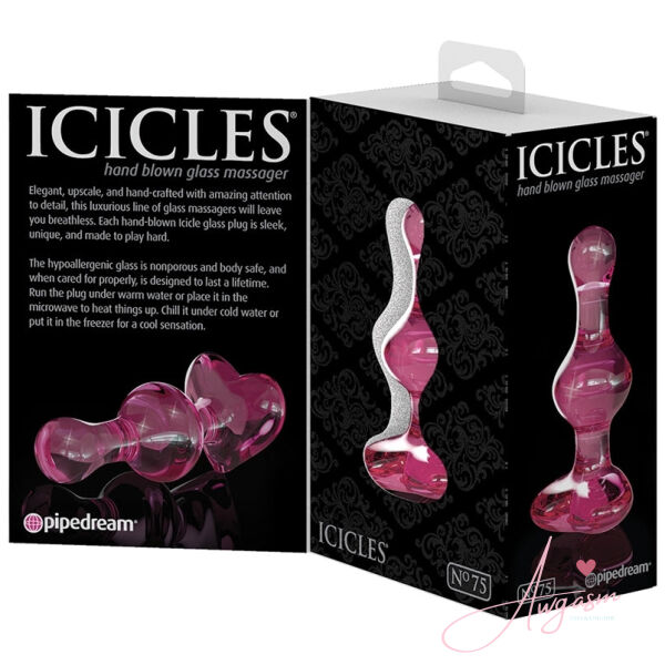Icicles No.75 Heart Shaped Plug-Pink - Image 4