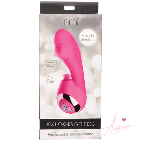 Inmi 10X Licking G-Throb Rechargeable Silicone Vibrator