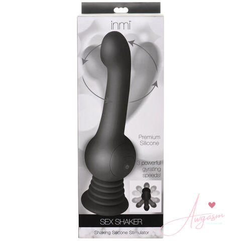 Inmi Sex Shaker Shaking Silicone Stimulator-Black