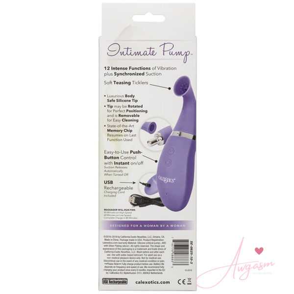 Intimate Pump Rechargeable Clitoral Pump-Purple - Image 3