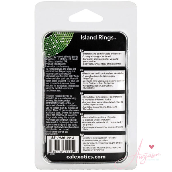 Island Rings-Clear 3Pk - Image 3