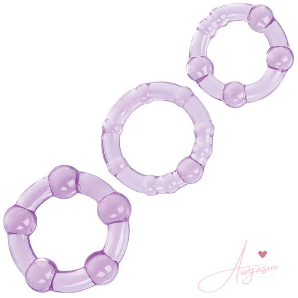 Island Rings-Purple 3Pk - Image 2