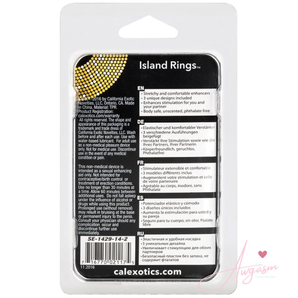 Island Rings-Purple 3Pk - Image 3