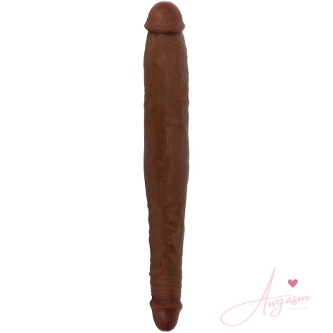 JOCK 13 Inch Tapered Double Dong Brown BULK