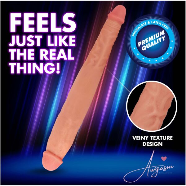 JOCK 13 Inch Tapered Double Dong Flesh - Image 3