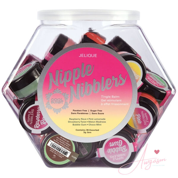 Jelique Nipple Nibblers Cool Tingle Balm-Assorted Bowl of 36 (3g) - Image 2