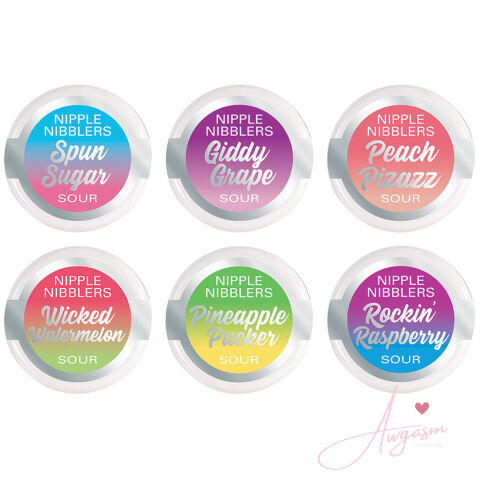 Jelique Nipple Nibblers Sour Tingle Balm Assorted (Bag/36Pcs) 3g