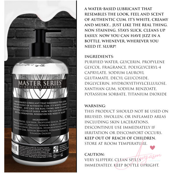 Jizz Cum-Scented Water-Based Lube 16oz - Image 5