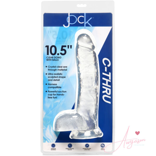 Jock C-Thru Dildo - 10.5 Inch - Image 6