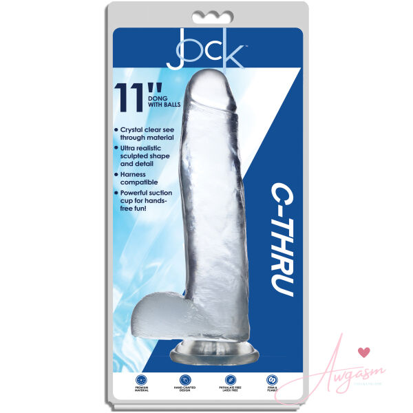 Jock C-Thru Dildo - 11 Inch - Image 6