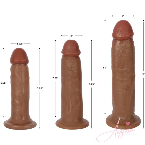 Jock Dark Bareskin Dildo - 7 Inch BULK - Image 8