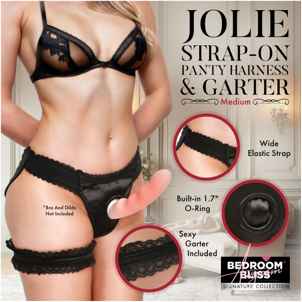 Jolie Strap-On Panty Harness & Garter - Medium - Image 2