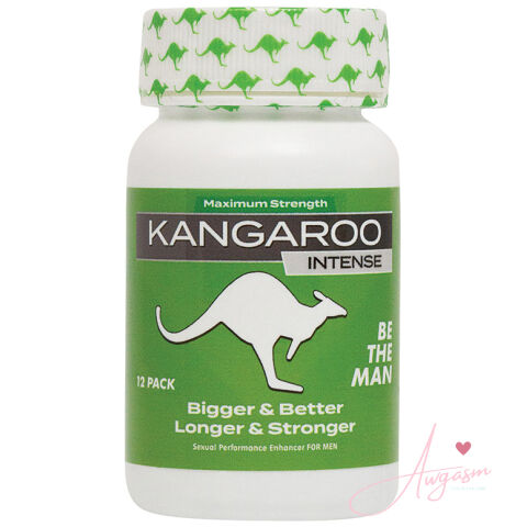 Kangaroo "Green" Intense For Him 12 Count Bottle