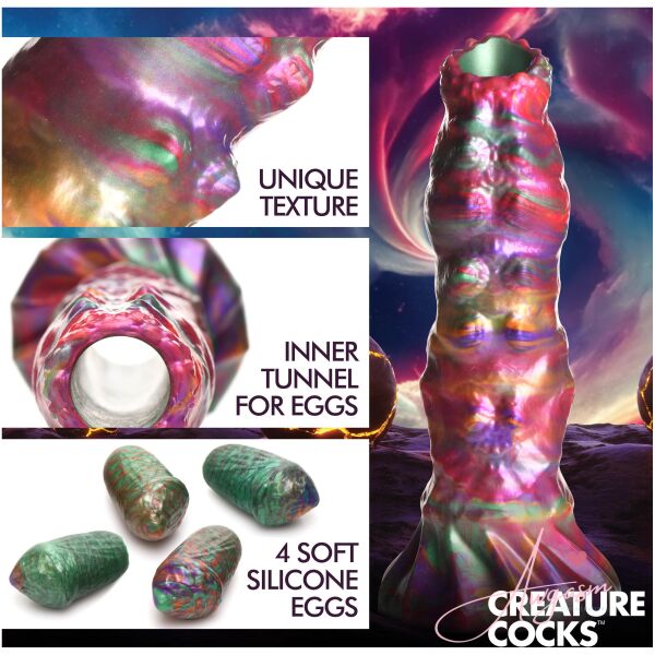 Larva Silicone Ovipositor Dildo with Eggs - Image 2