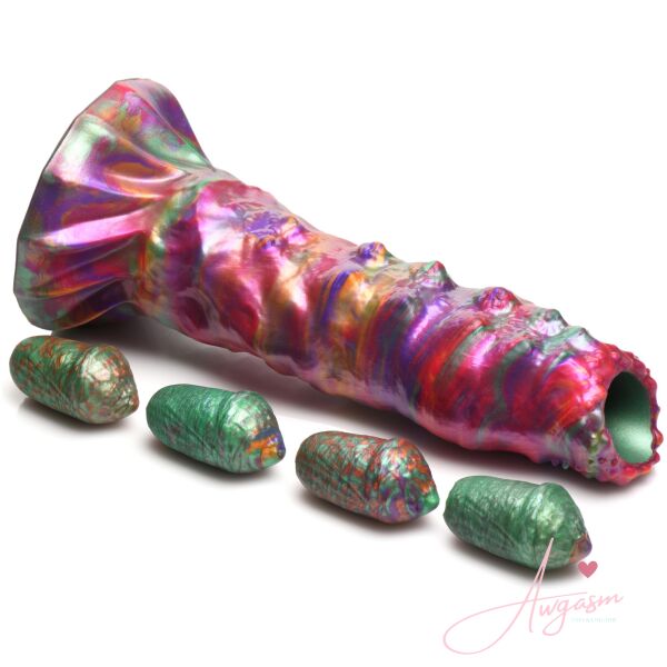 Larva Silicone Ovipositor Dildo with Eggs - Image 6