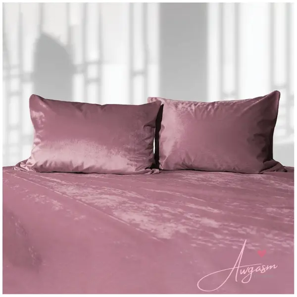 Liberator Fascinator Liquid Velvet Sheets-Q Rose - Image 2