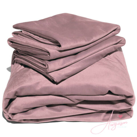 Liberator Fascinator Liquid Velvet Sheets-Q Rose